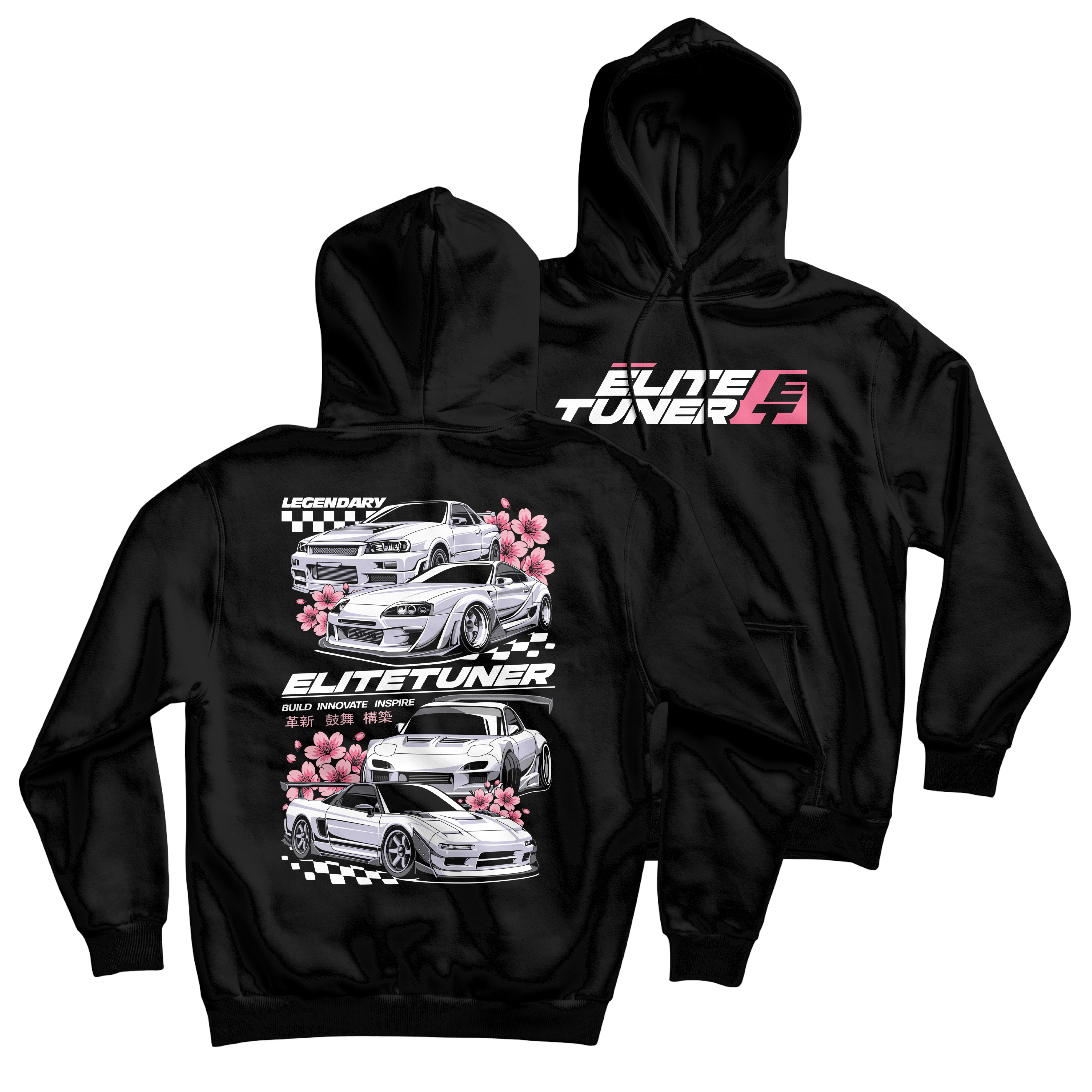 JDM Legend Cherry Blossom Hoodie – Elite Tuner Store